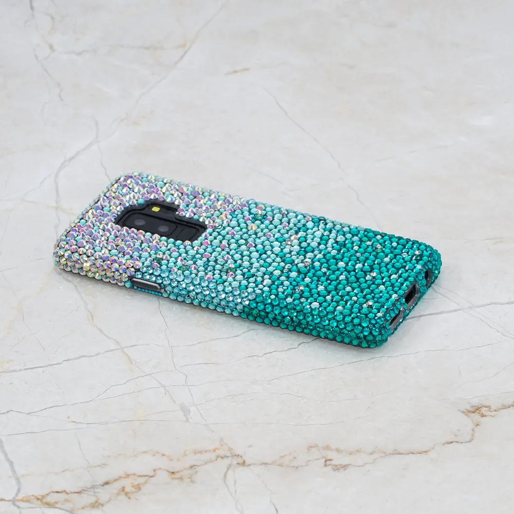 AB faded to Turquoise Crystals Design (style 925)