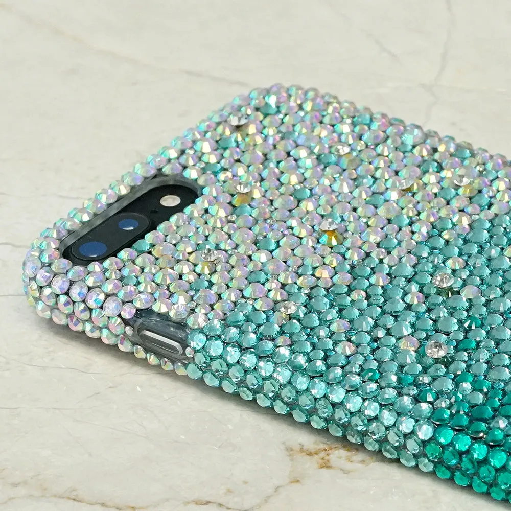 AB faded to Turquoise Crystals Design (style 925)