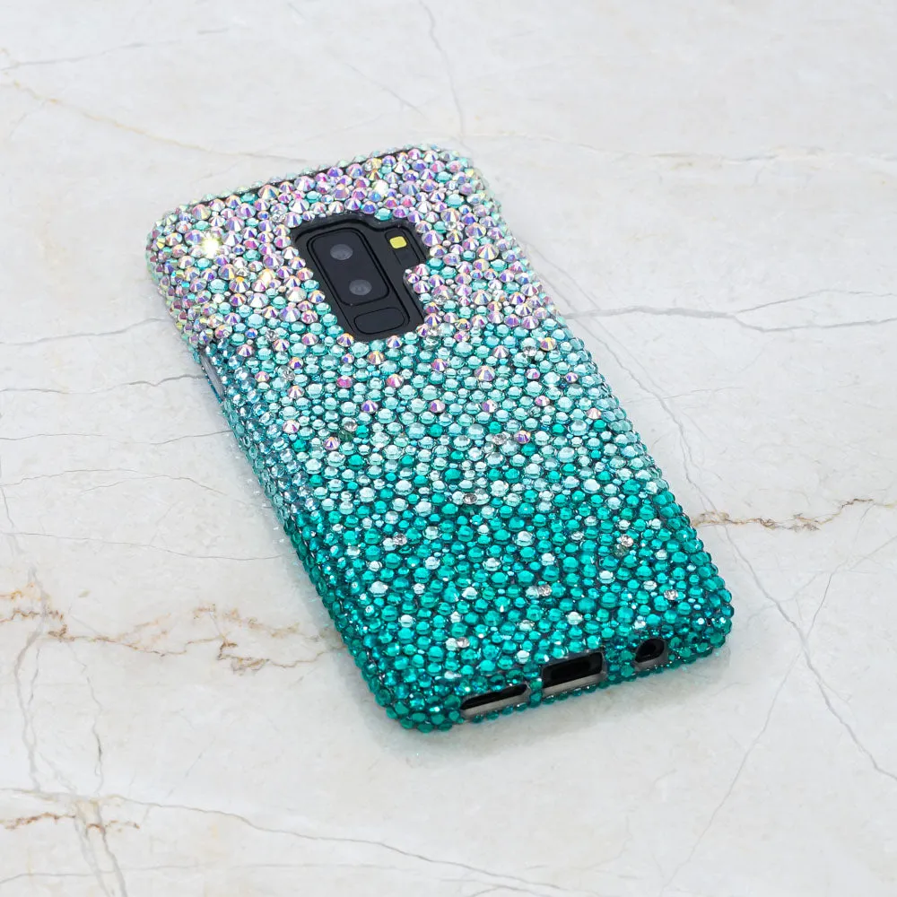 AB faded to Turquoise Crystals Design (style 925)