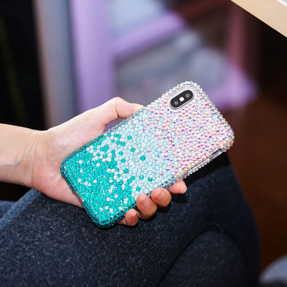 AB faded to Turquoise Crystals Design (style 925)