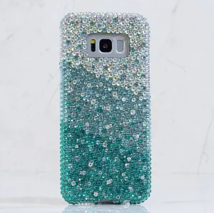 AB faded to Turquoise Crystals Design (style 925)