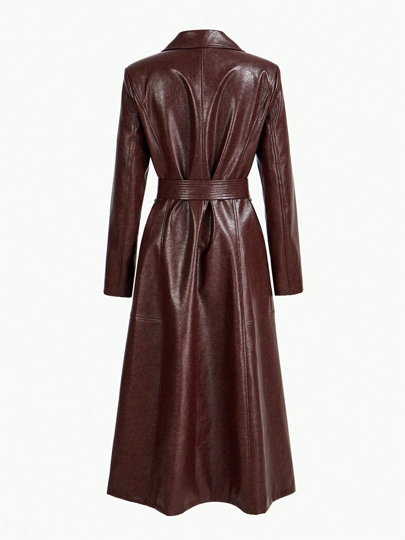 Abrigo trench de doble botonadura
