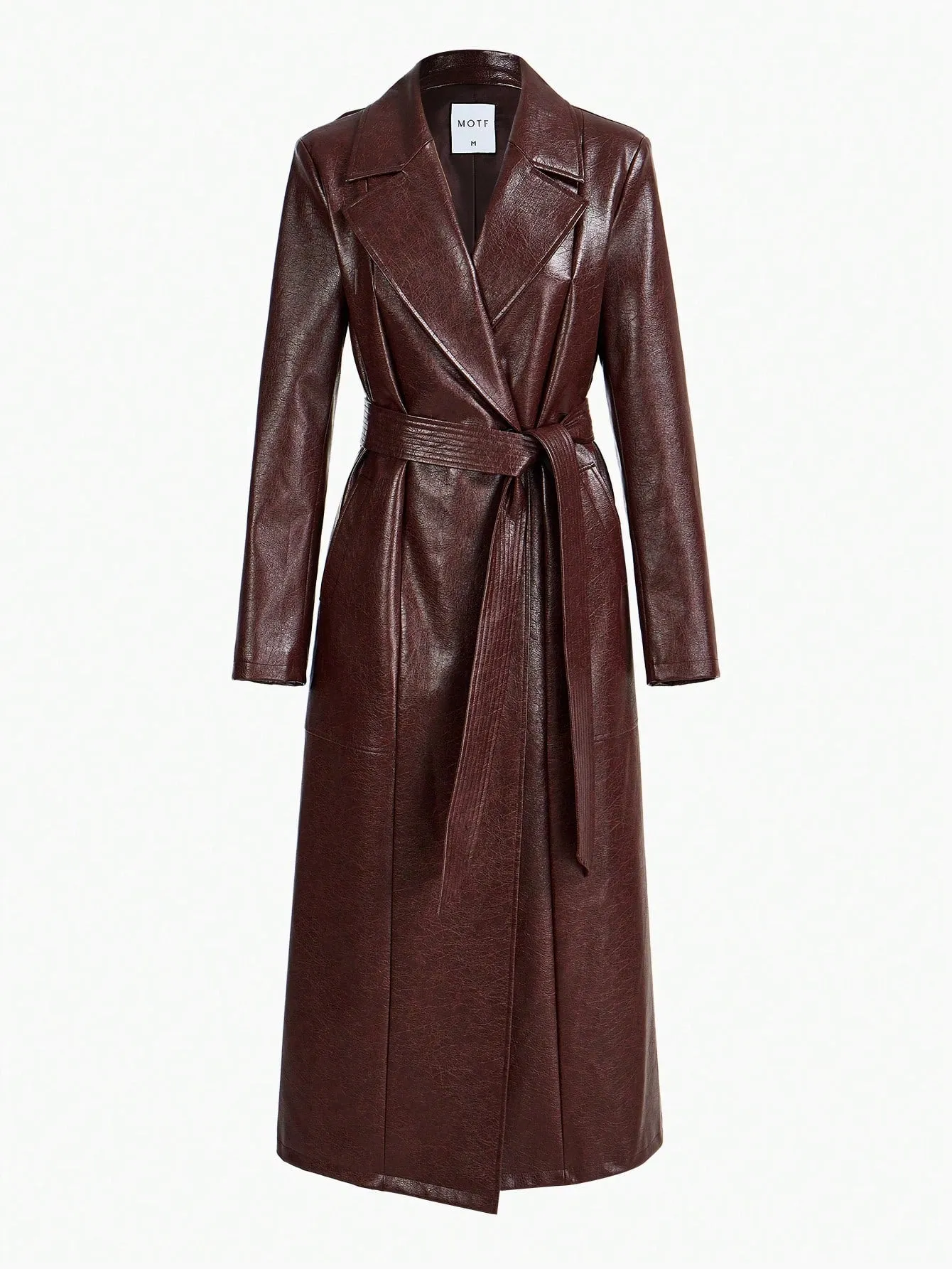 Abrigo trench de doble botonadura
