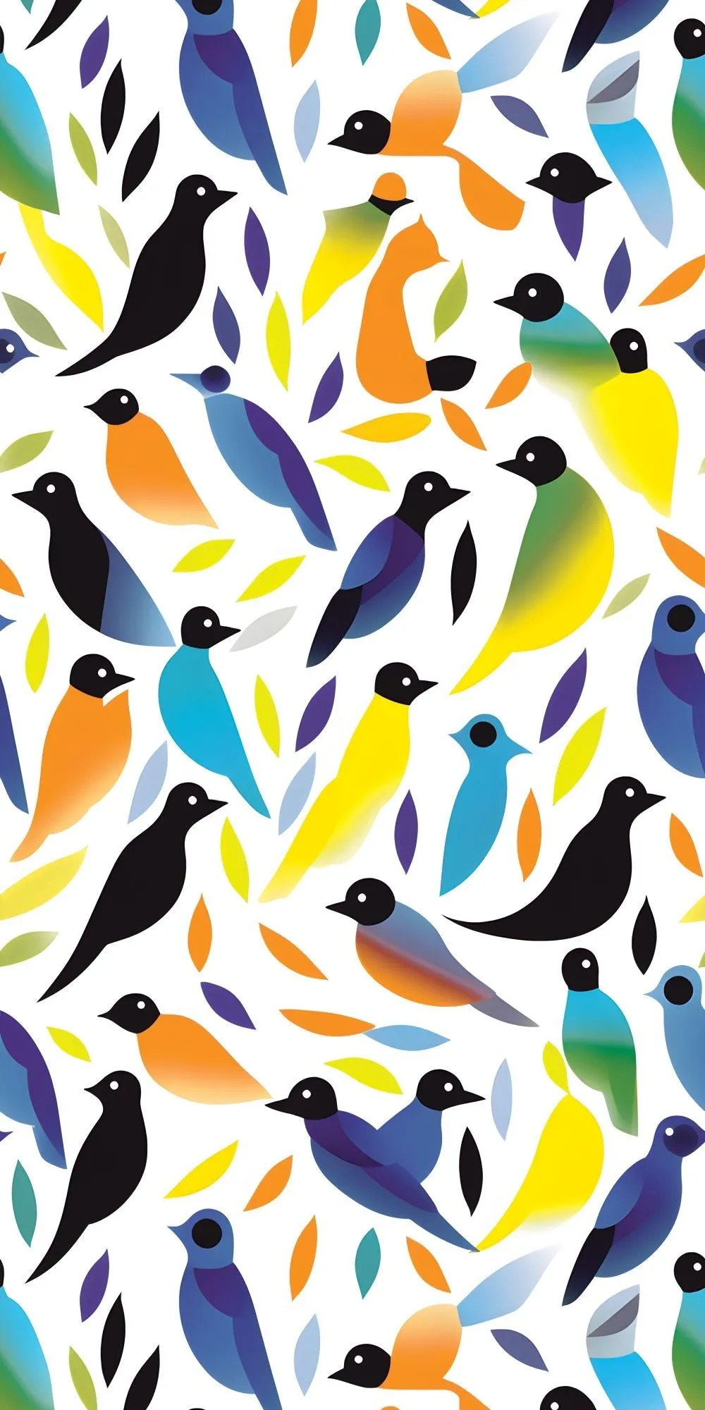 Abstract Birds Acrylic Wall Panels Home Decor Wall Panels 2440mmm x 1220mm