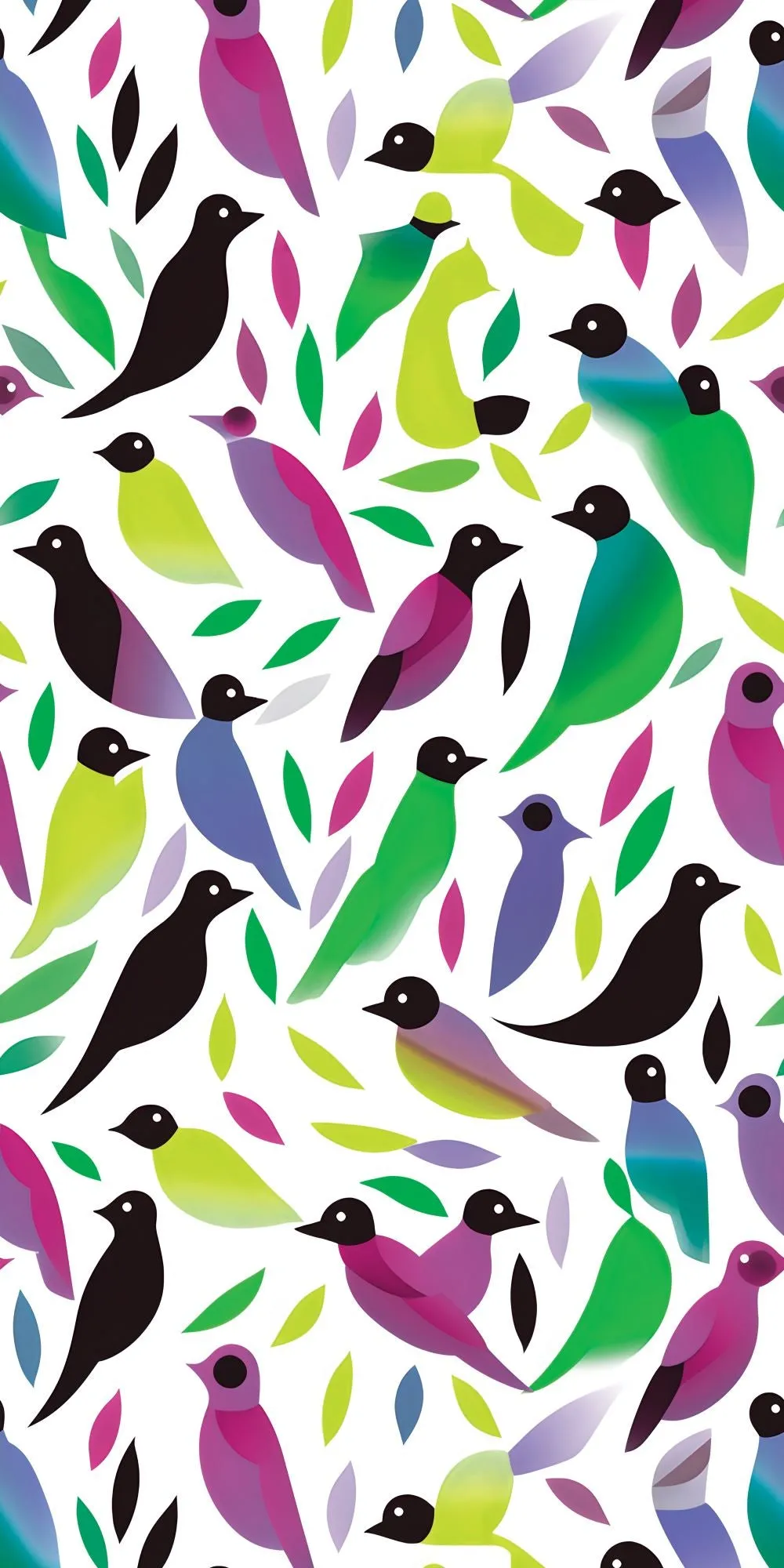 Abstract Birds Acrylic Wall Panels Home Decor Wall Panels 2440mmm x 1220mm
