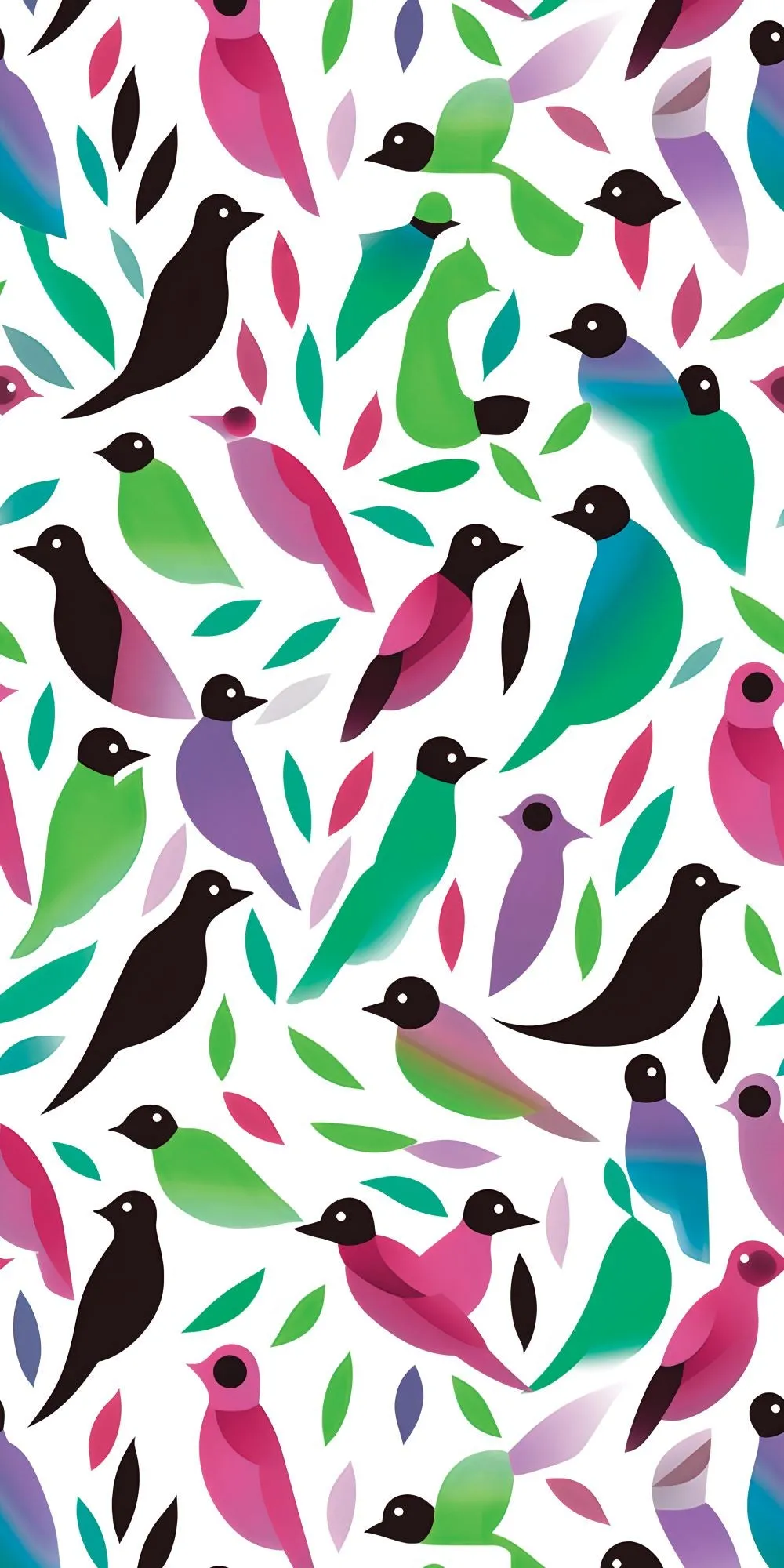 Abstract Birds Acrylic Wall Panels Home Decor Wall Panels 2440mmm x 1220mm