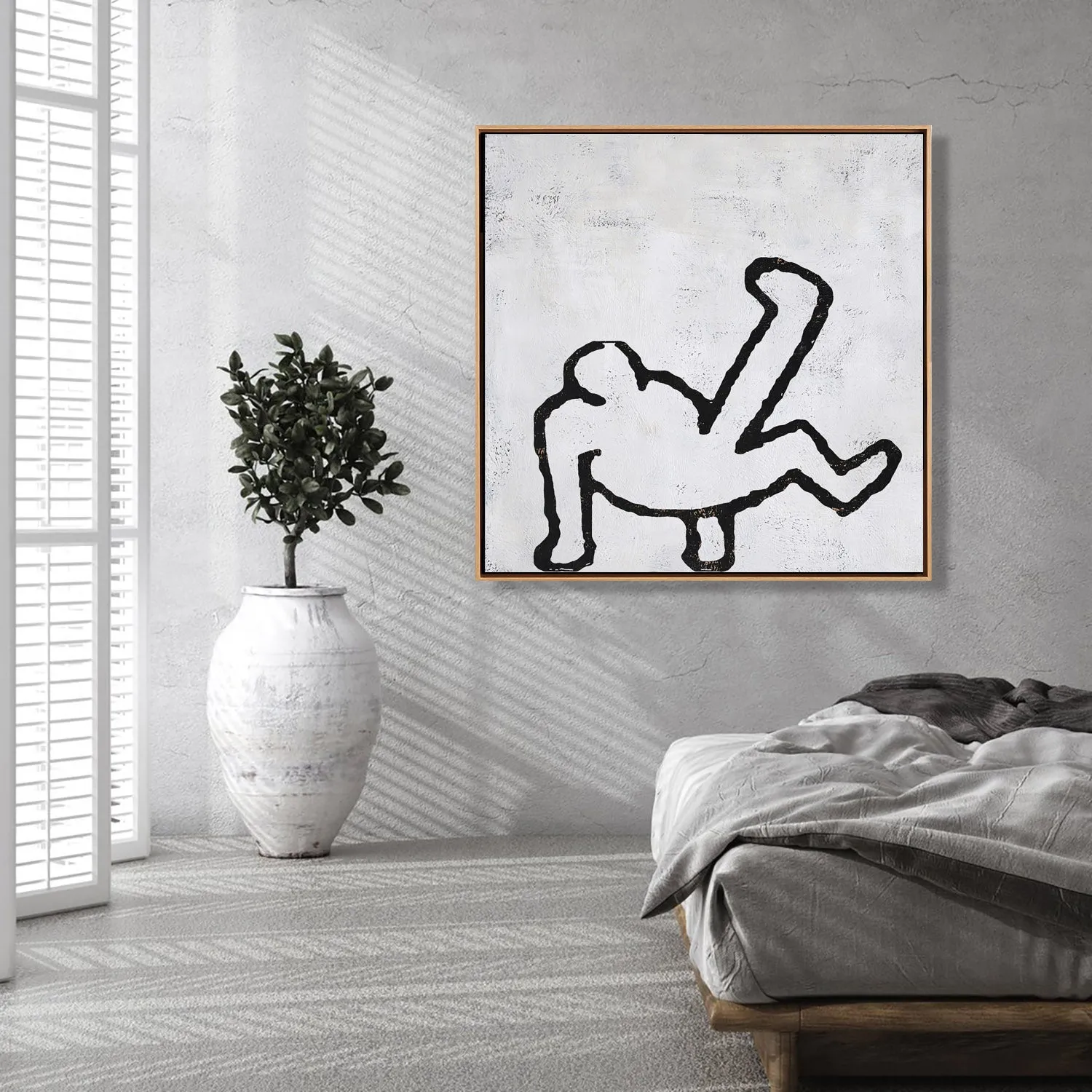 Abstract Dancing Man Painting H205S