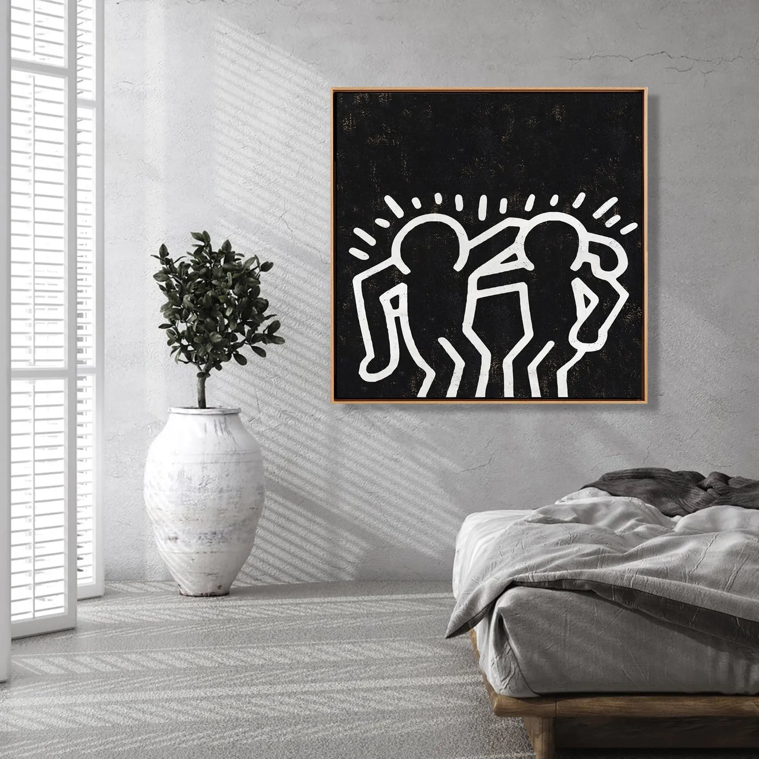 Abstract Dancing Man Painting H301SR