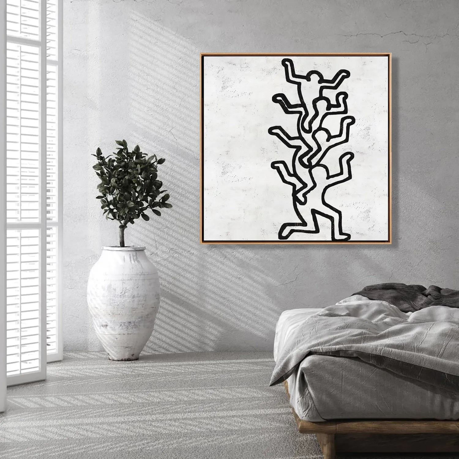 Abstract Dancing Man Painting H309S