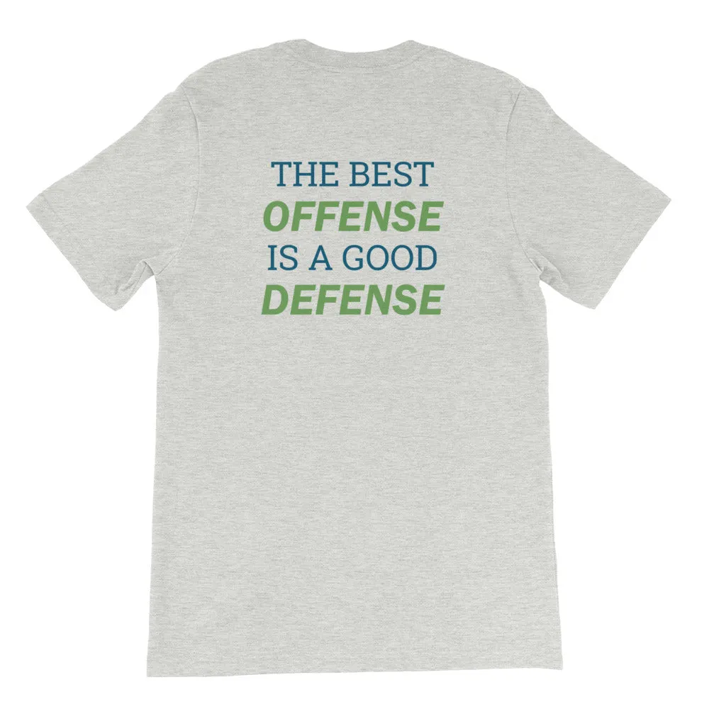 ACD Logo "The Best Offense is a Good Defense" Unisex T-Shirt
