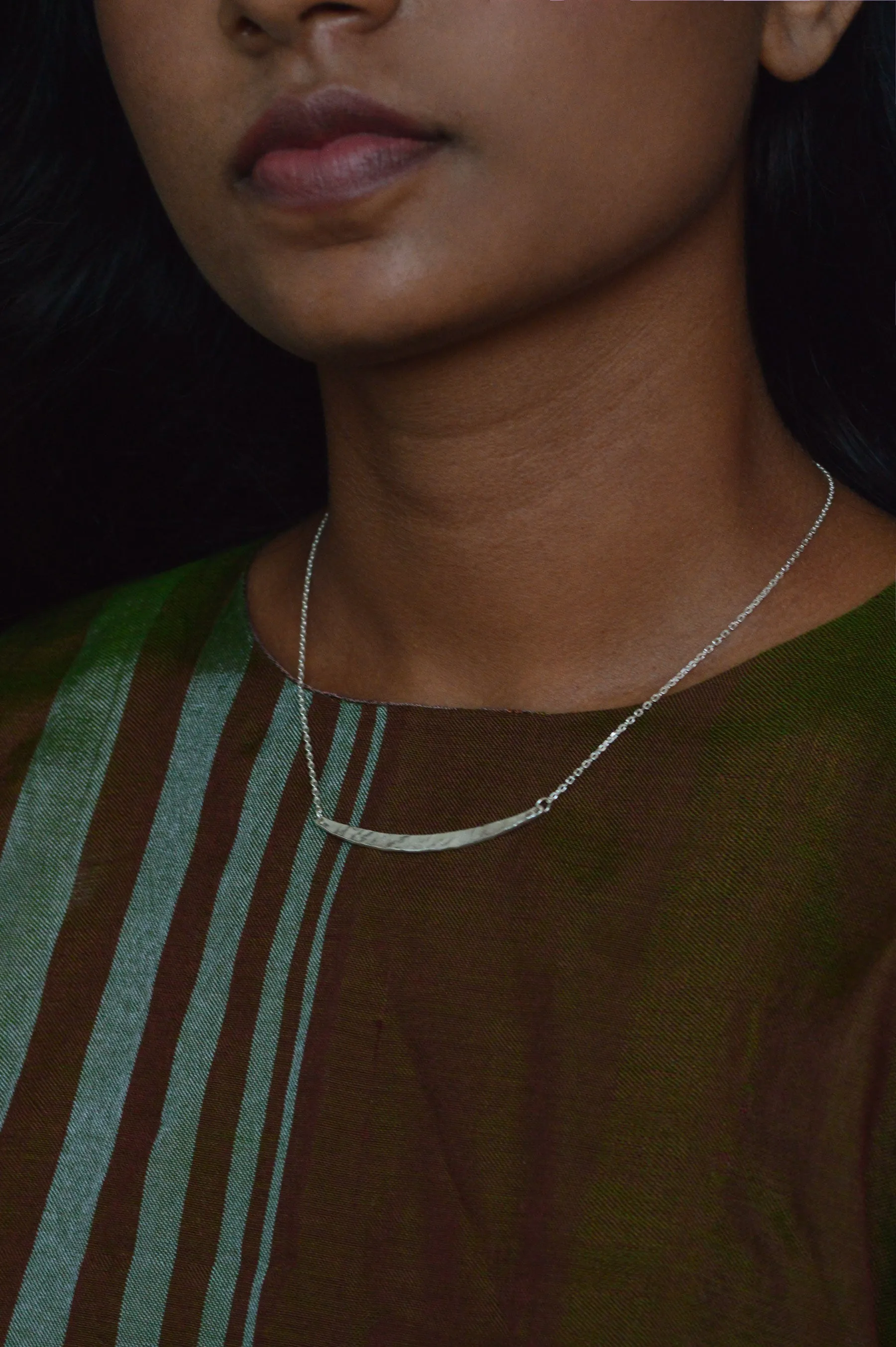 Ada Bar Silver Necklace
