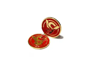 ADepot SV Style Metal Logo for Hi-CAPA Grip Gold/Red