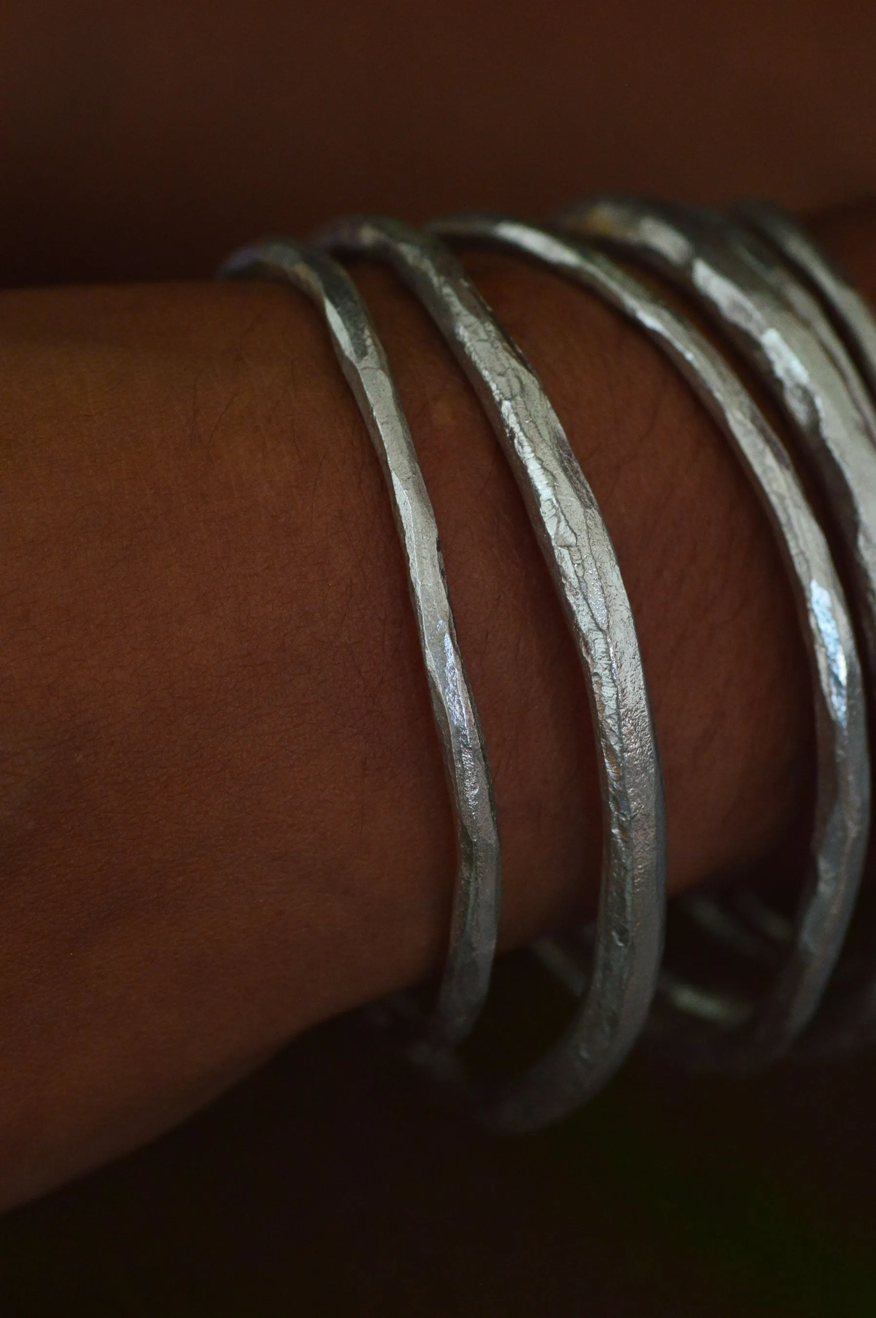 Aisha Silver Bangle