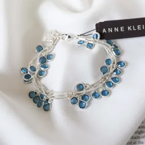 AK simple blue crystals bracelet