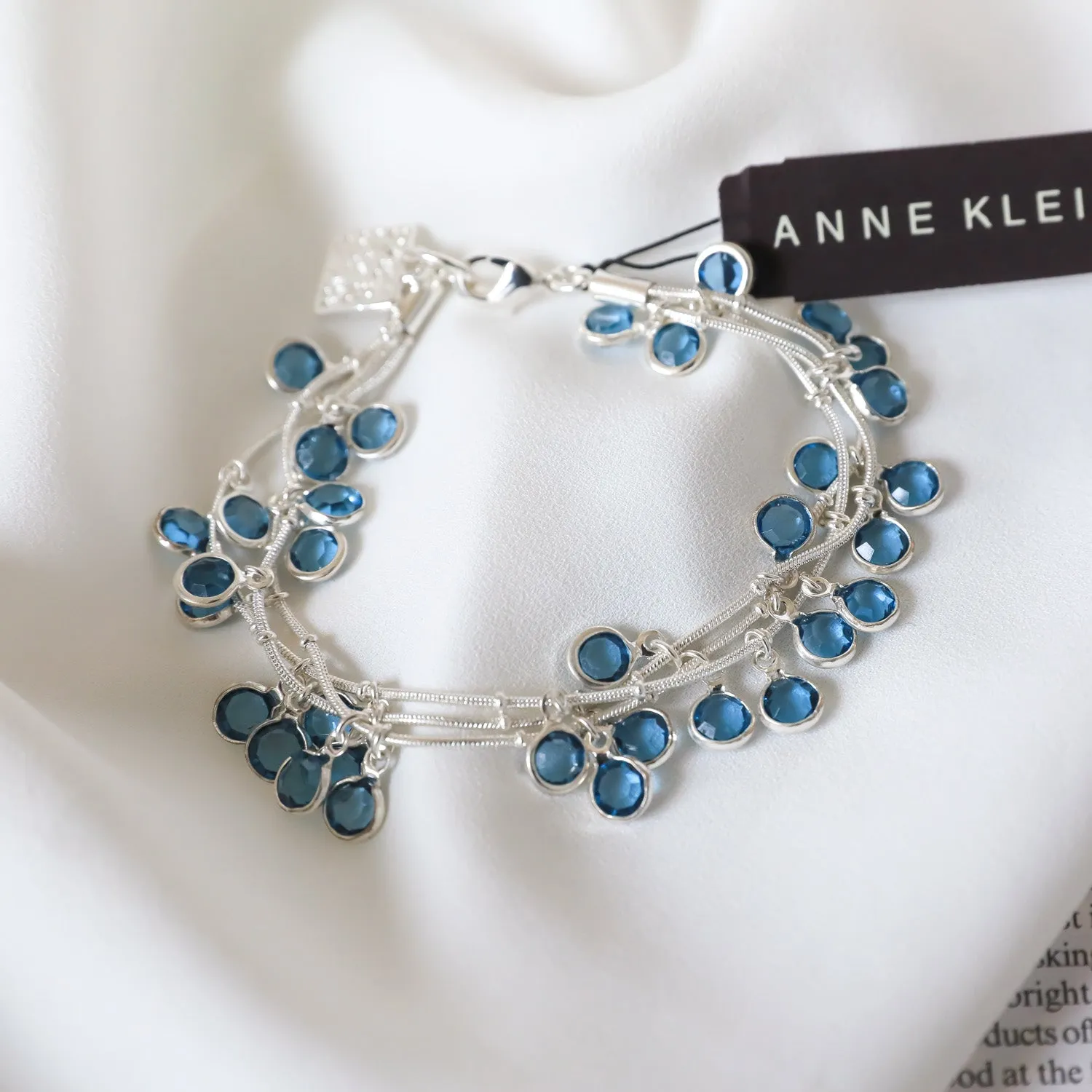 AK simple blue crystals bracelet