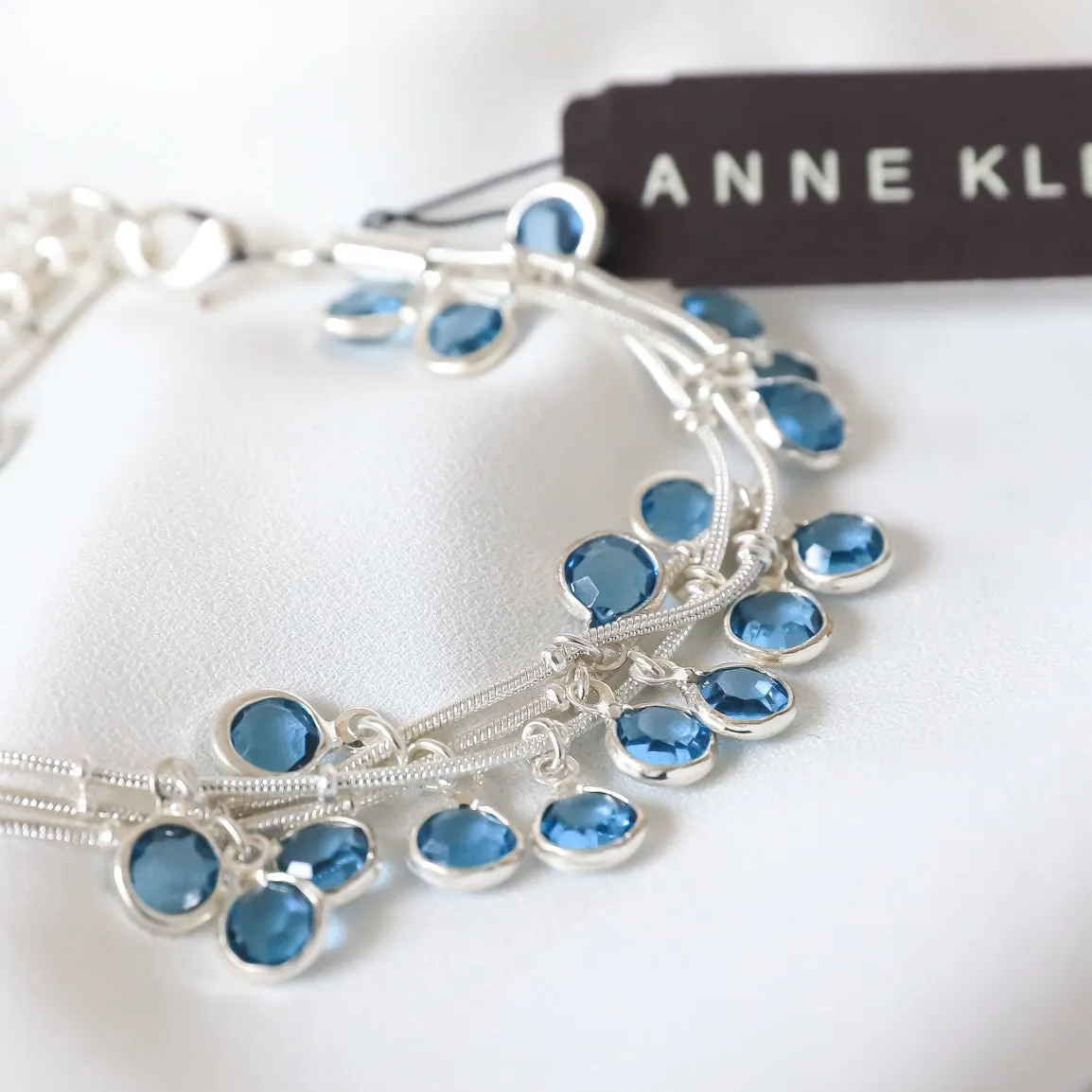 AK simple blue crystals bracelet