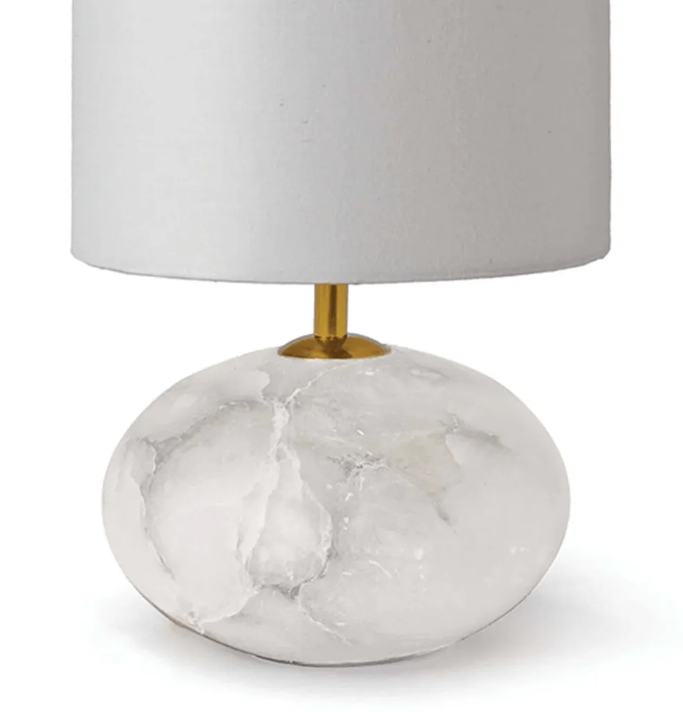 Alabaster Mini Orb Lamp
