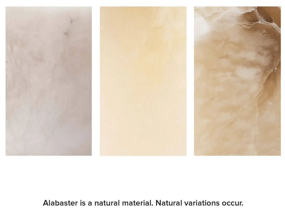 Alabaster Mini Orb Lamp