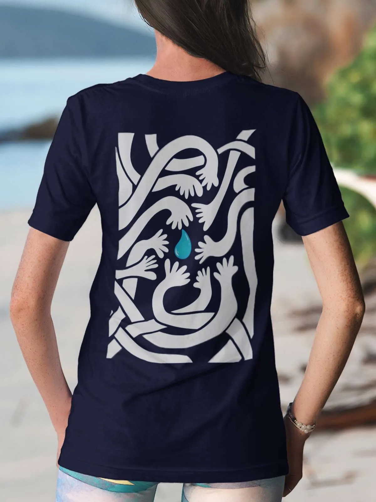 All for Aqua | Backprint T shirt