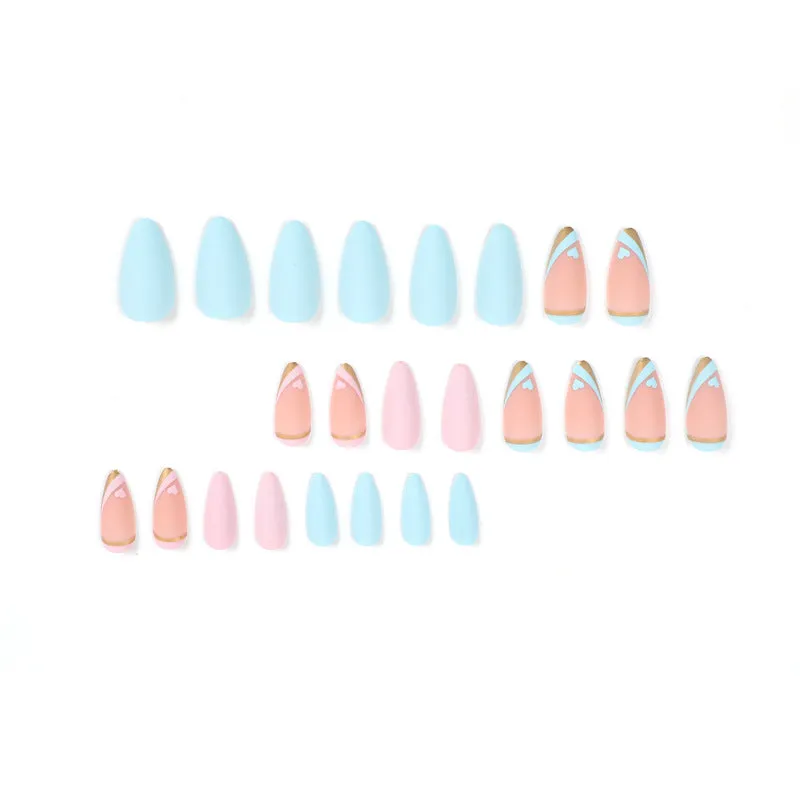 Almond macaron pink mint matte