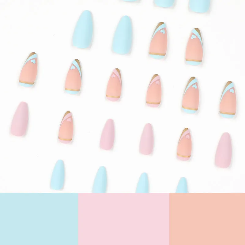 Almond macaron pink mint matte