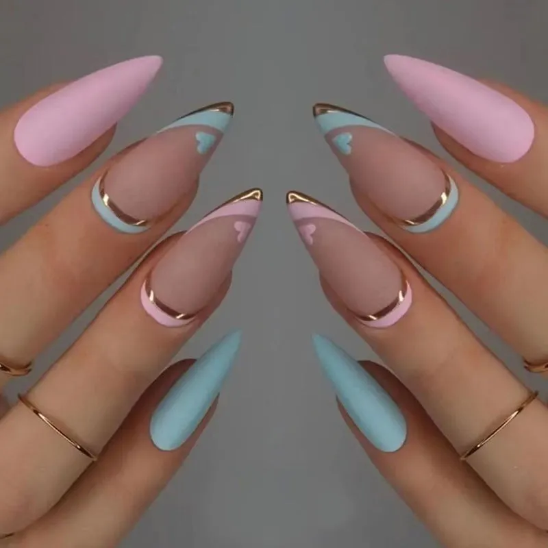 Almond macaron pink mint matte