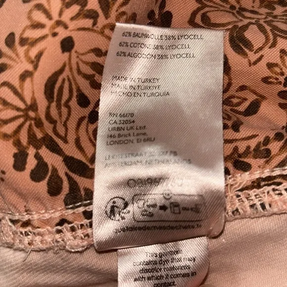 Anthropologie Pilcro Slouchy Trouser Maxi Skirt in pink size 12