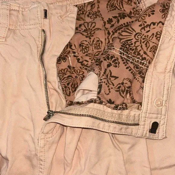 Anthropologie Pilcro Slouchy Trouser Maxi Skirt in pink size 12