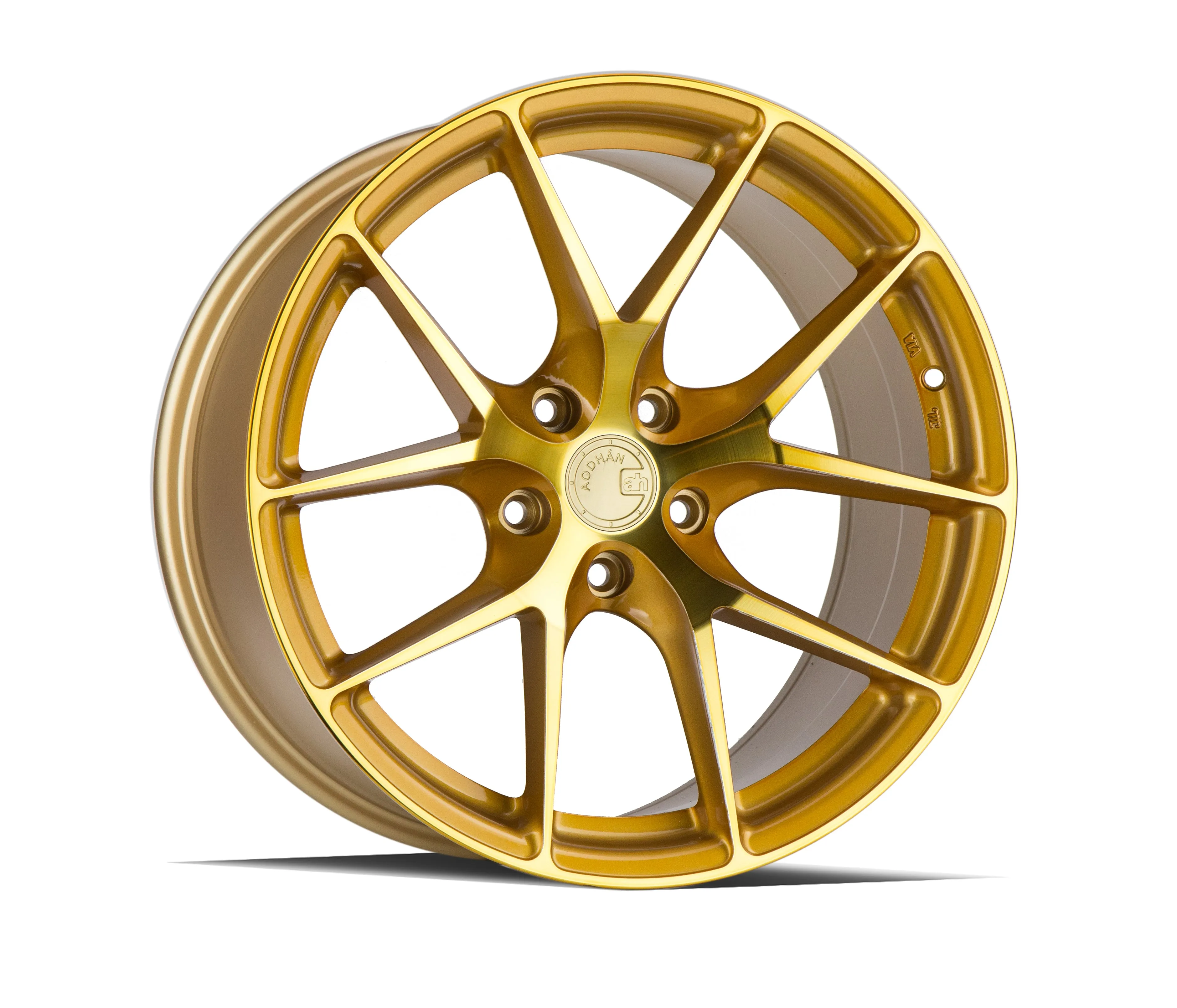 Aodhan LS007 19x9.5 5X120  35 Gold Machined Face