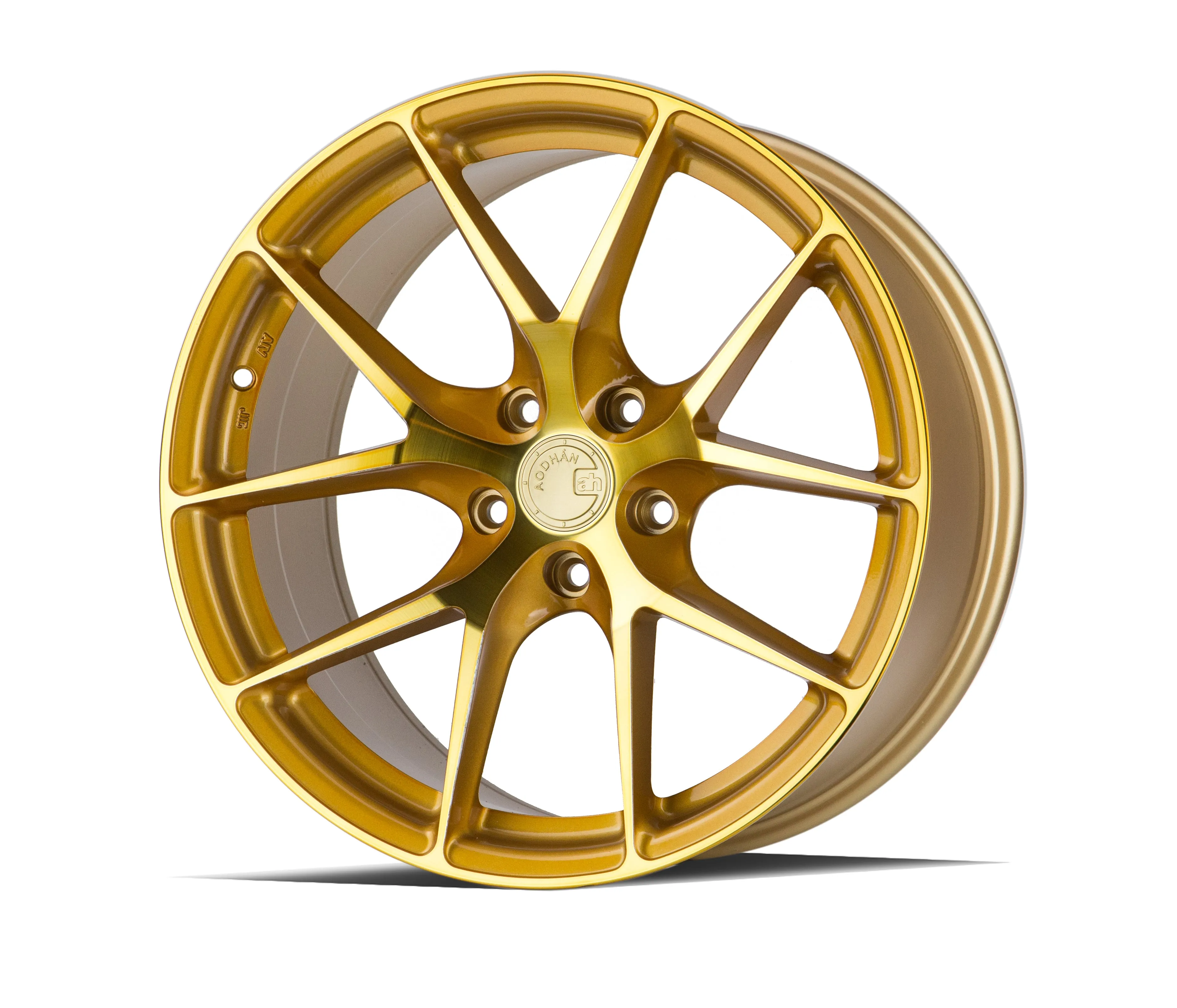 Aodhan LS007 19x9.5 5X120  35 Gold Machined Face