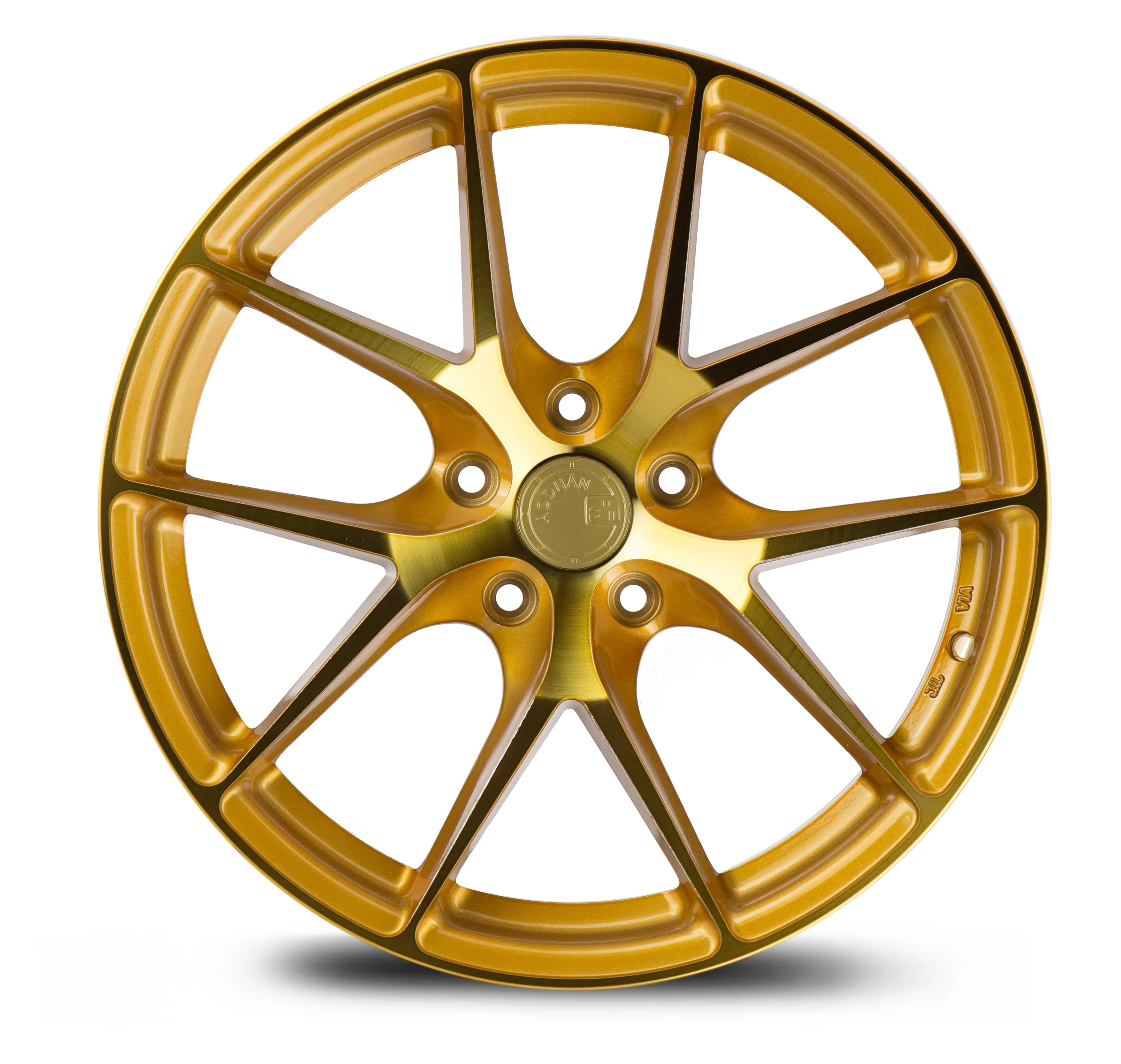 Aodhan LS007 20x9 5X112  30 Gold Machined Face