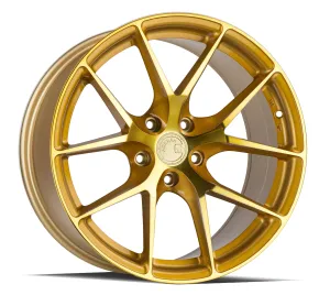 Aodhan LS007 20x9 5X112  30 Gold Machined Face