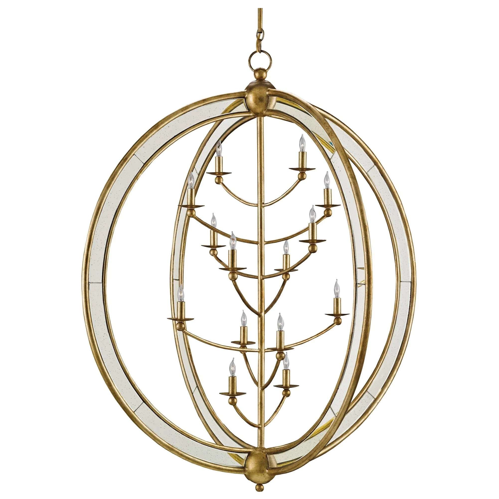 Aphrodite Gold Orb Chandelier
