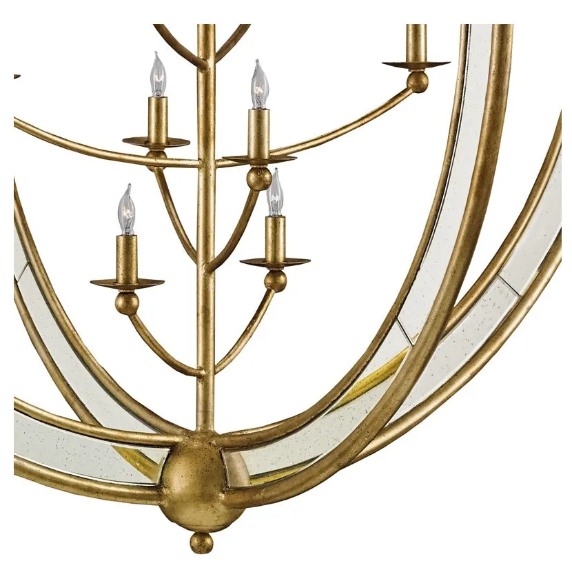 Aphrodite Gold Orb Chandelier