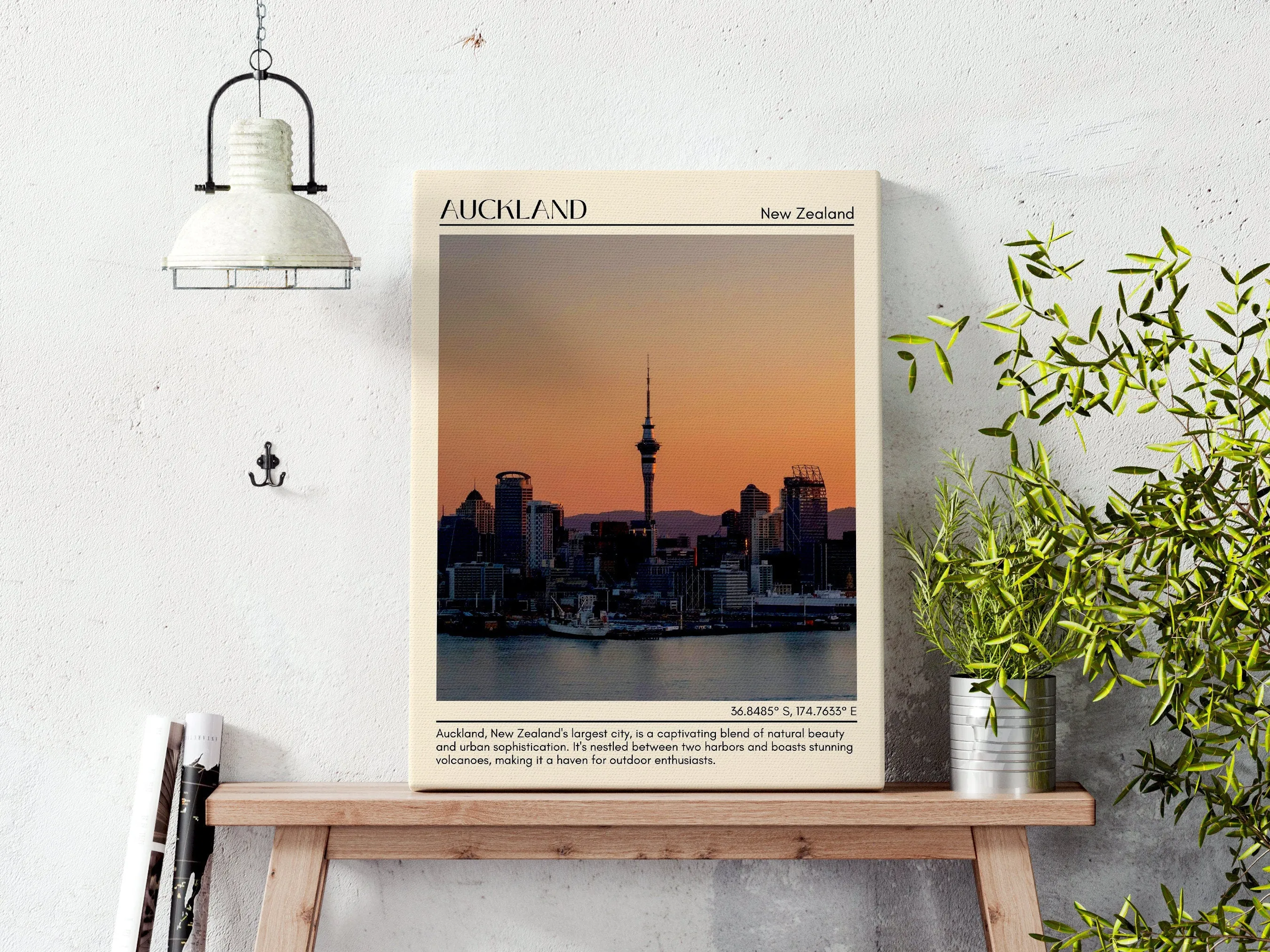 Auckland Minimal Wall Art, New Zealand