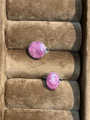 Bach Simple Sterling Purple Spiny Ring