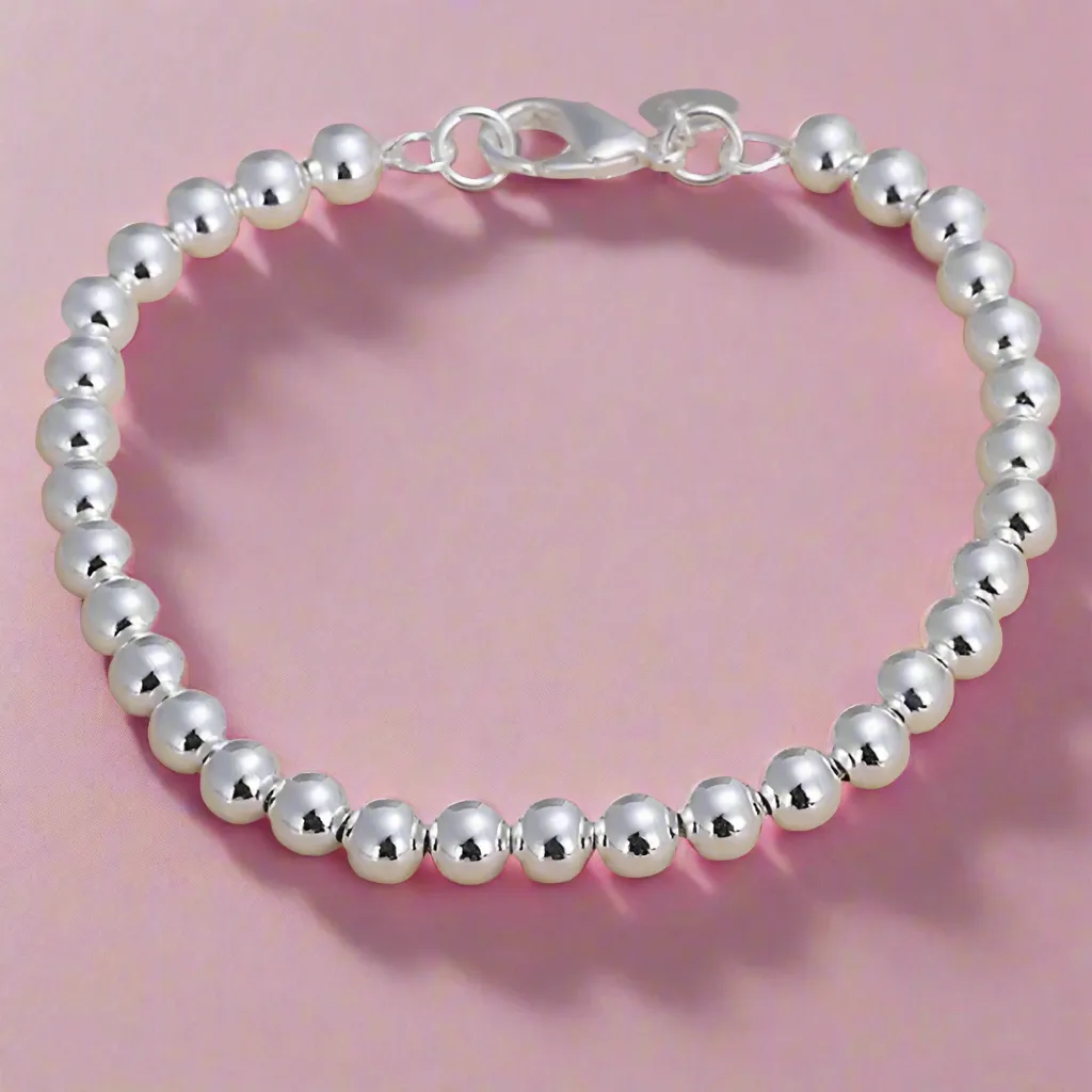 Ball Beaded Bracelet & Necklace Set