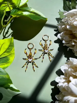 Banana Spider Earrings