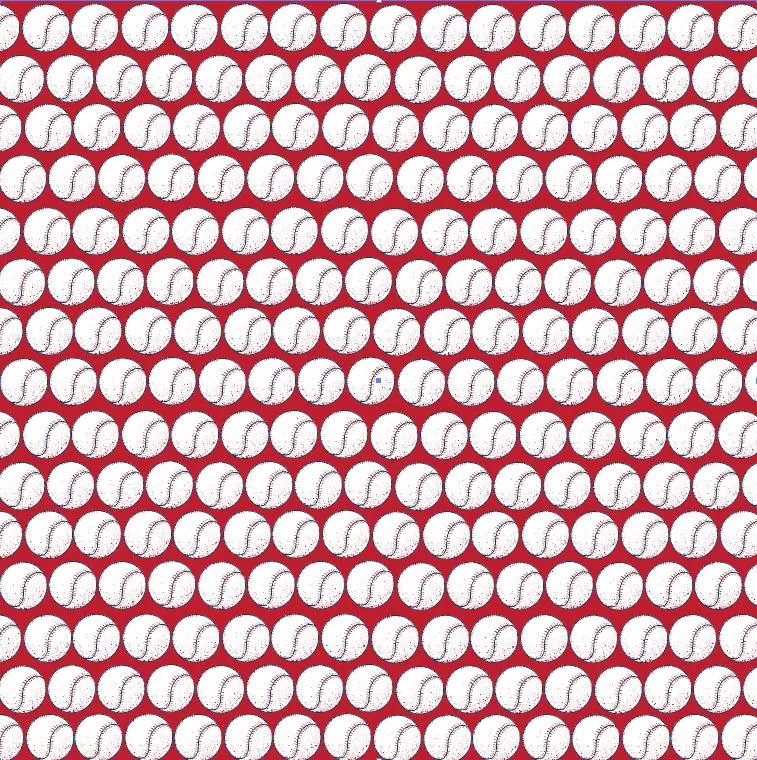 Baseballs on Red Vinyl