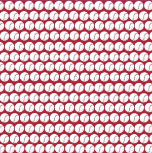 Baseballs on Red Vinyl