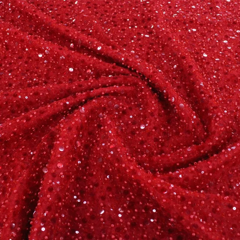 Beaded Lace Fabric 120 cm