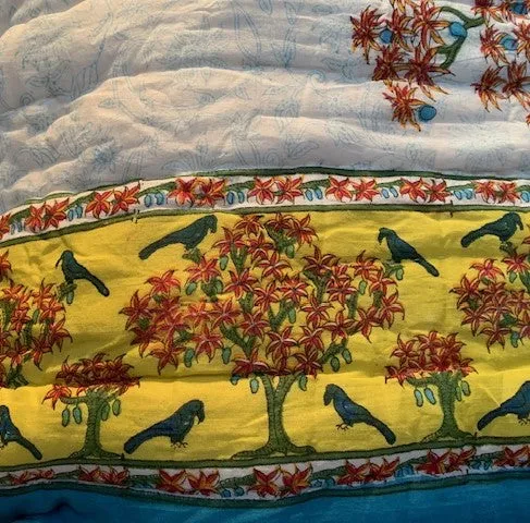 Beautiful Quilt-Blackbird and Tree-Large-
