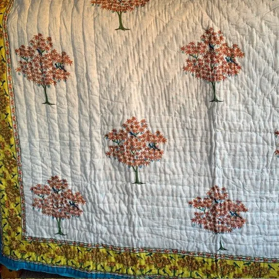 Beautiful Quilt-Blackbird and Tree-Large-