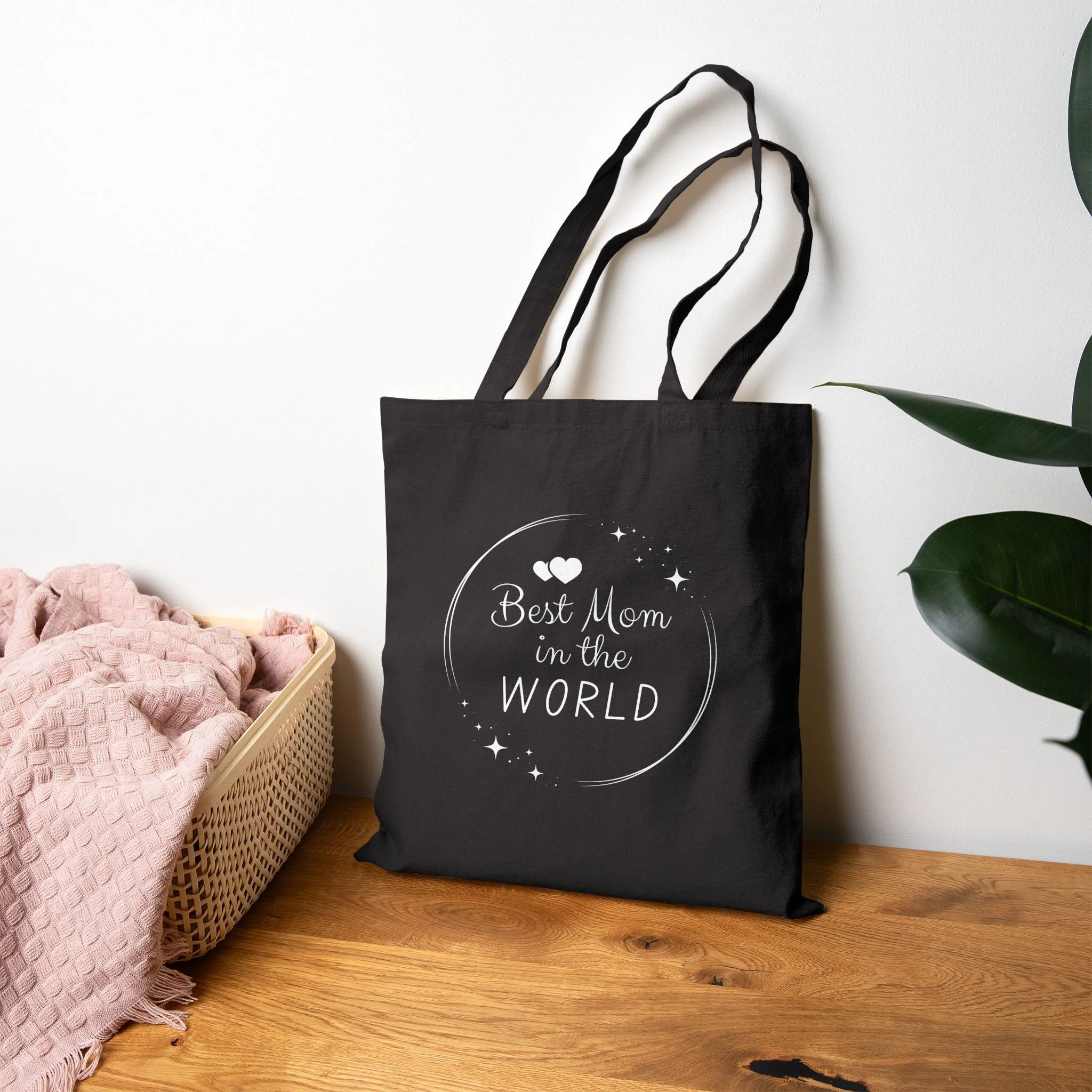 Best Mom in the World Canvas Tote Bag