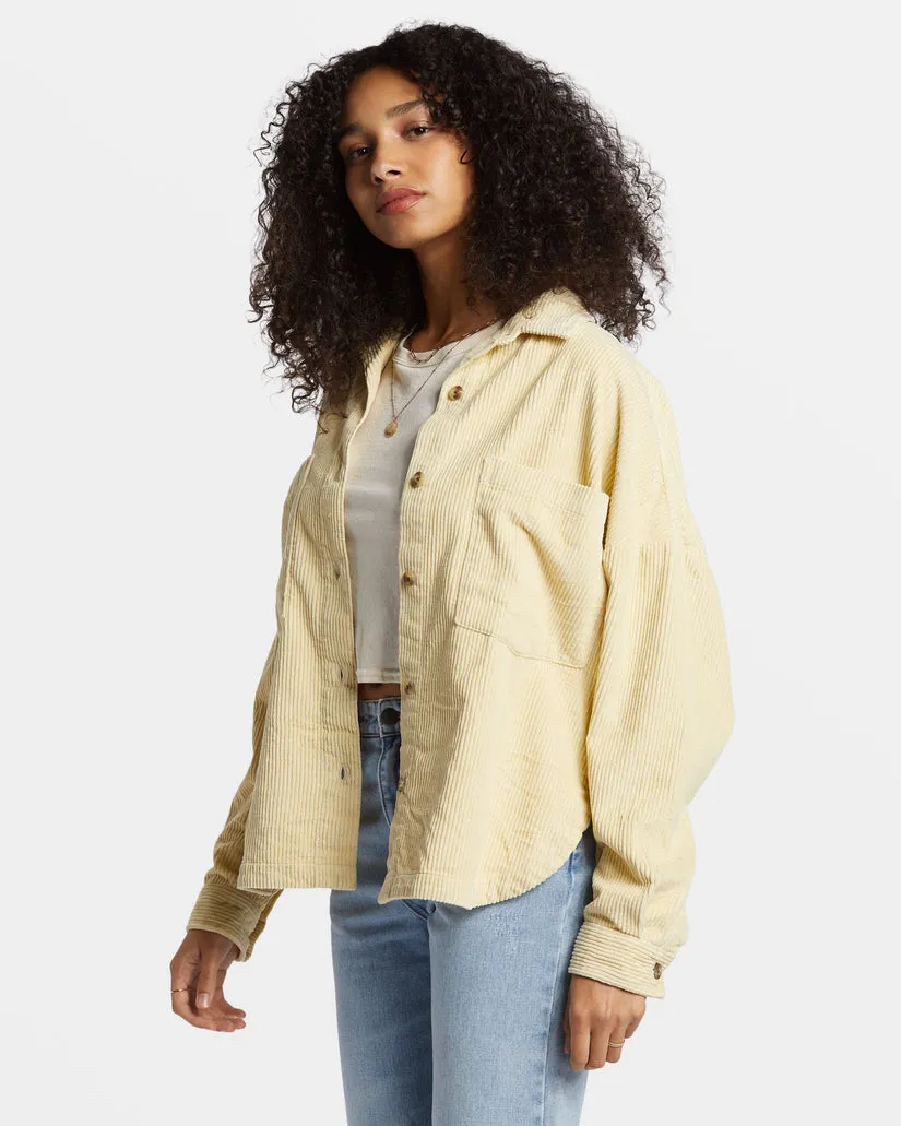 Billabong Stoked On You Oversized Long Sleeve Shirt