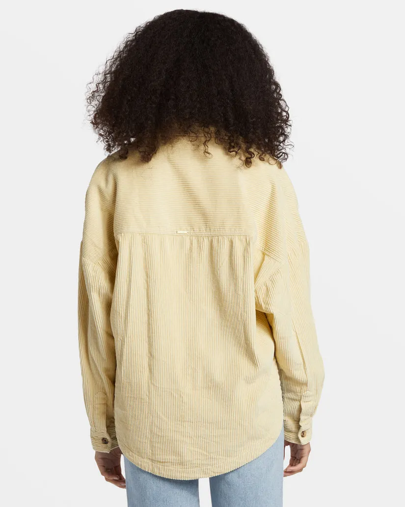 Billabong Stoked On You Oversized Long Sleeve Shirt