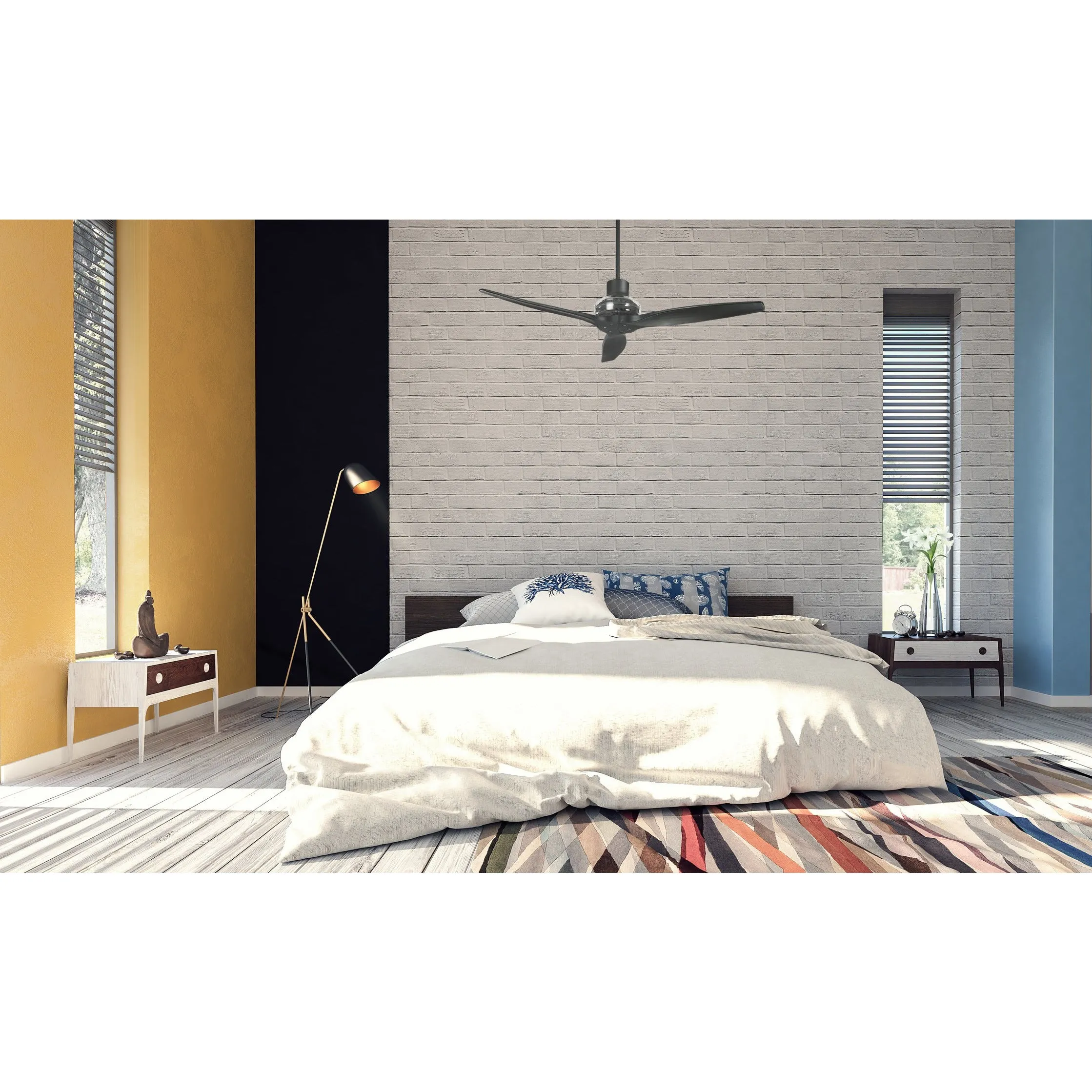 Black Star Propeller Indoor Outdoor Ceiling Fan