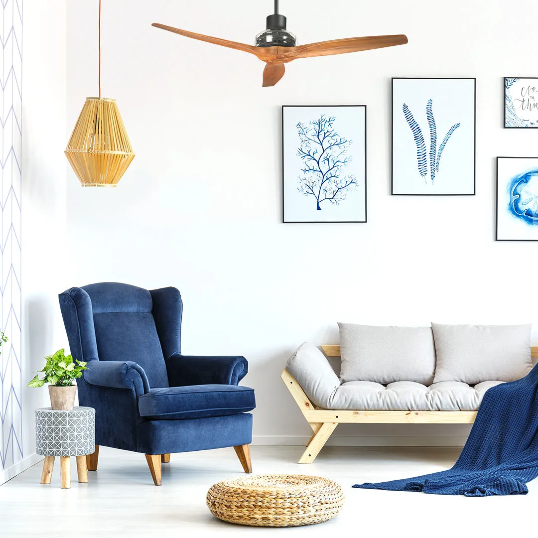 Black Star Propeller Indoor Outdoor Ceiling Fan