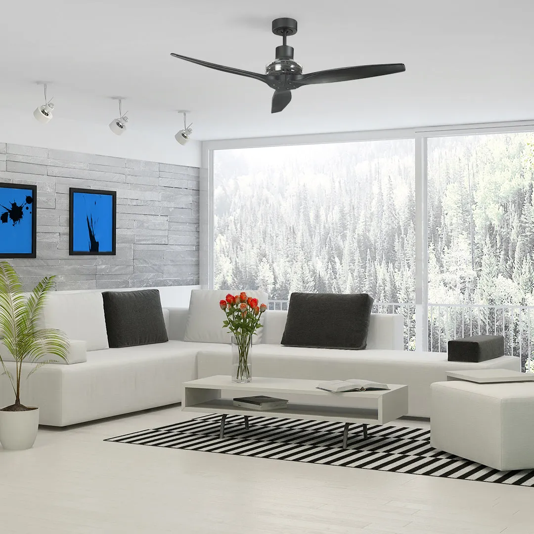 Black Star Propeller Indoor Outdoor Ceiling Fan