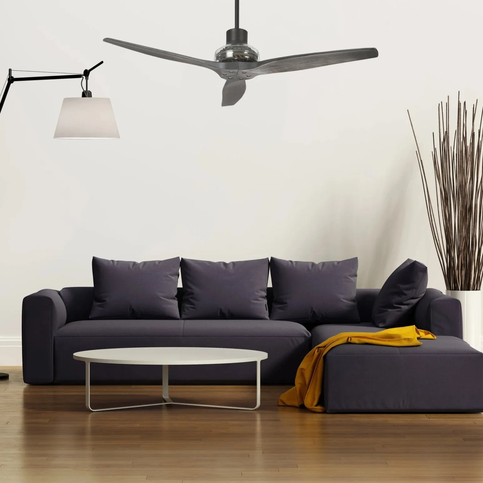 Black Star Propeller Indoor Outdoor Ceiling Fan